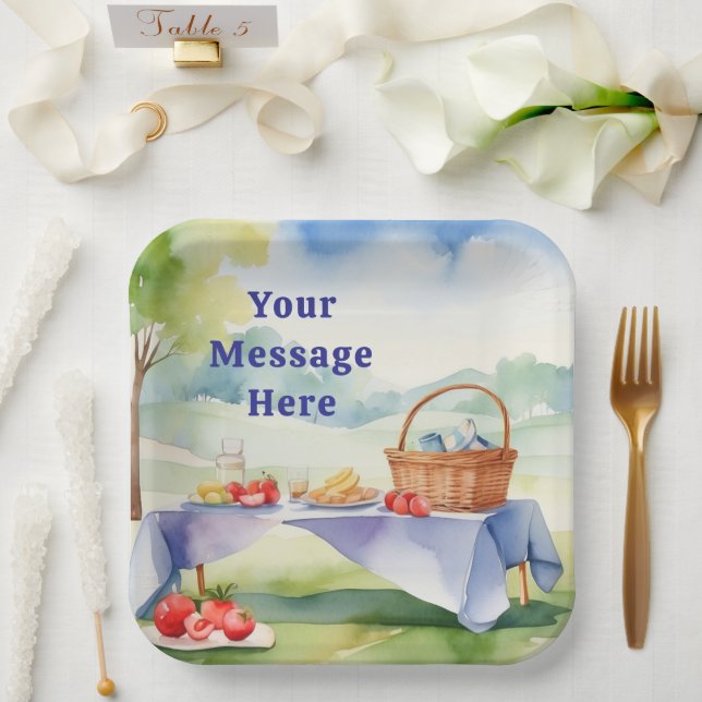 Bbq Barbecue Party  Paper Plate (Wedding)