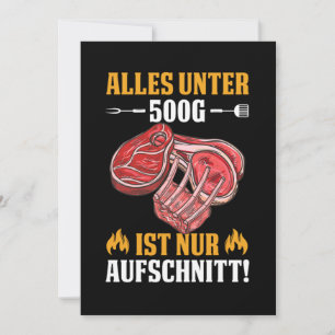 BBQ Barbecue Steak Grill Grillchef Chef Gift Invitation