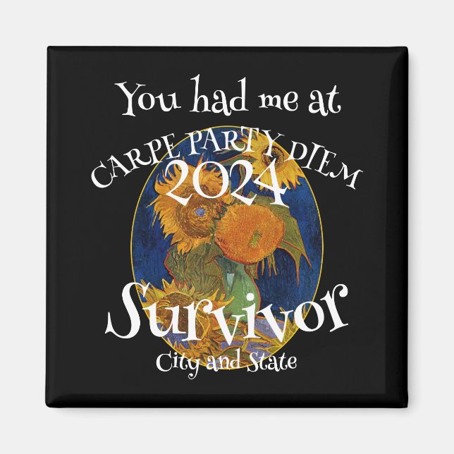 BBQ Barbecue Texas Memphis Beef Pork 2024 Party Magnet (Front)