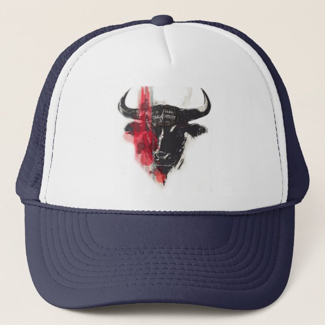 BBQ barbecue Trucker Hat (Front)