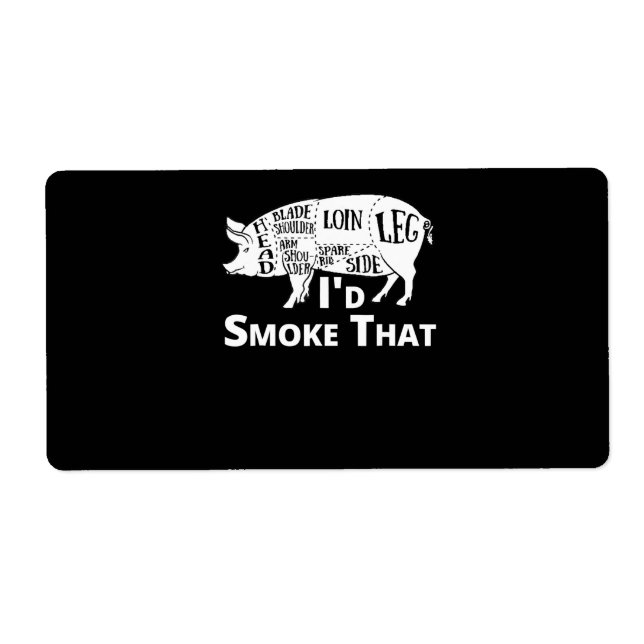 BBQ | BBQ Grill Pig Pork Id Smoke That Gift Men (Front)