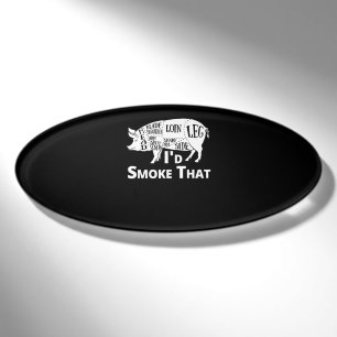 BBQ BBQ Grill Pig Pork Id Smoke That Gift Men Name Tag