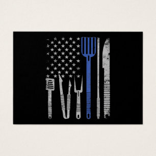BBQ BBQ Grill Pork With USA Flag Cooking Chef