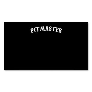 BBQ BBQ Pitmaster Chef Dad Fars Day Magnetic Business Card