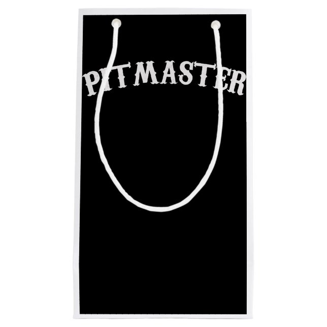 BBQ | BBQ Pitmaster Chef Dad Fars Day Small Gift Bag (Front)
