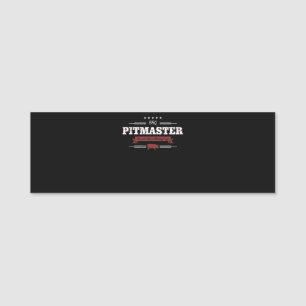 BBQ BBQ Pitmaster Low And Slow Is Way To Funny Name Tag