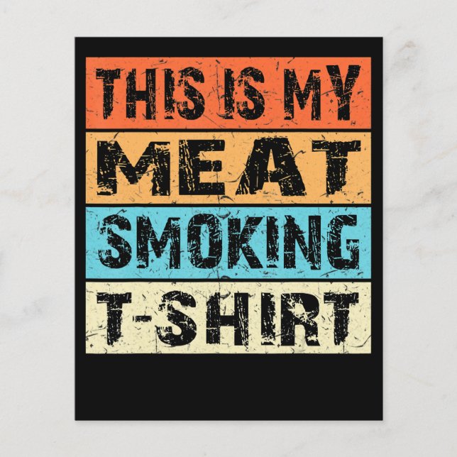 BBQ | BBQ Smoker  This Is My Meat Smoking Gift Flyer (Front)