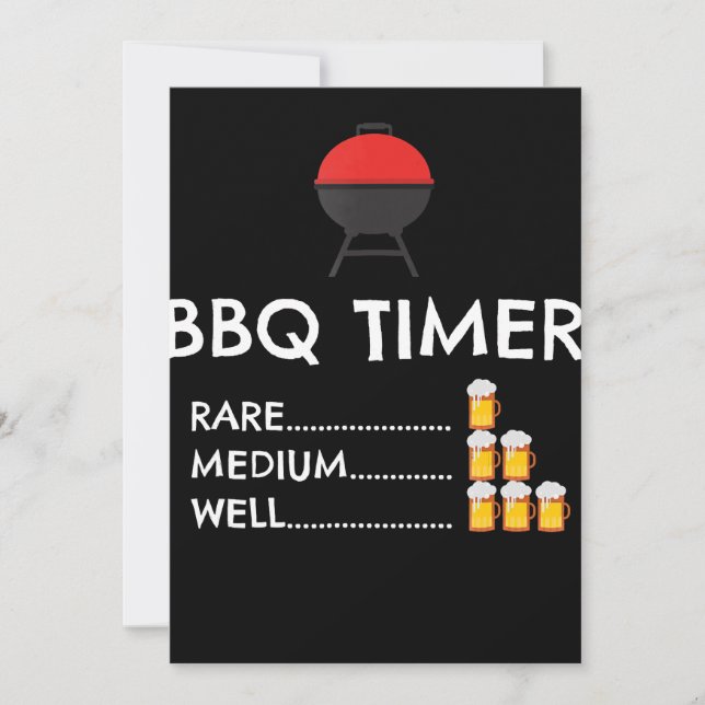 BBQ |BBQ Timer Barbecue Funny Grill Grilling Gift (Front)