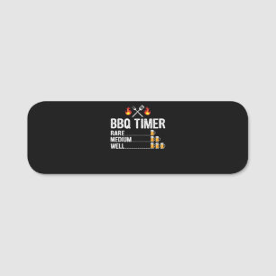 BBQ   BBQ Timer Drinking Grilling Grill Beer Name Tag