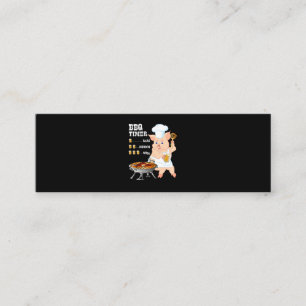 BBQ BBQ Timer Pig Grill Barbecue Beer Lover Men Mini Business Card