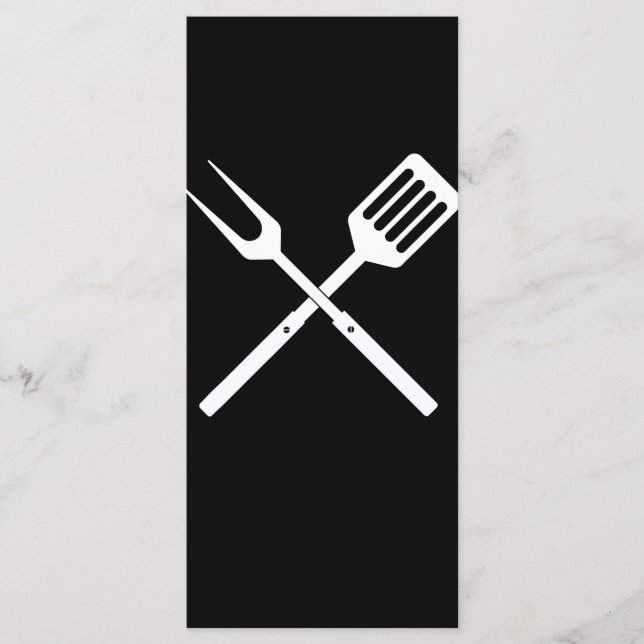 BBQ | BBQ Utensils novelty BBQ Grill Tools Menu (Front)