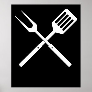 BBQ   BBQ Utensils novelty BBQ Grill Tools Poster