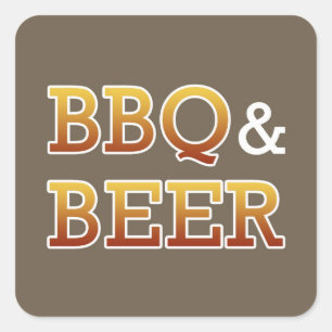 BBQ & Beer Sticker