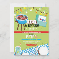 BBQ Beers Birthday Party Garden Yard 
