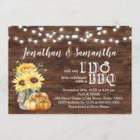 BBQ before I do couples shower sunflowers country