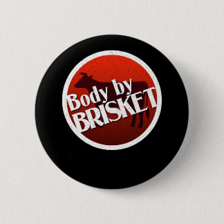 Bbq Body By Brisket Cow 6 Cm Round Badge
