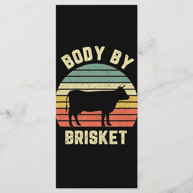 BBQ | Body By Brisket Shirt Funny BBQ Backyard Menu (Front)