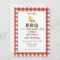 BBQ Burger & Beer Adult birthday party