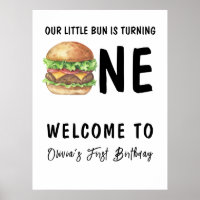 BBQ Burger First Birthday Party