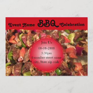 BBQ celebration Invitation Template for all events