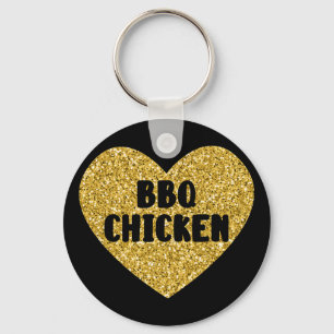 Bbq Chicken I Love Bbq Chicken Funny Food Key Ring
