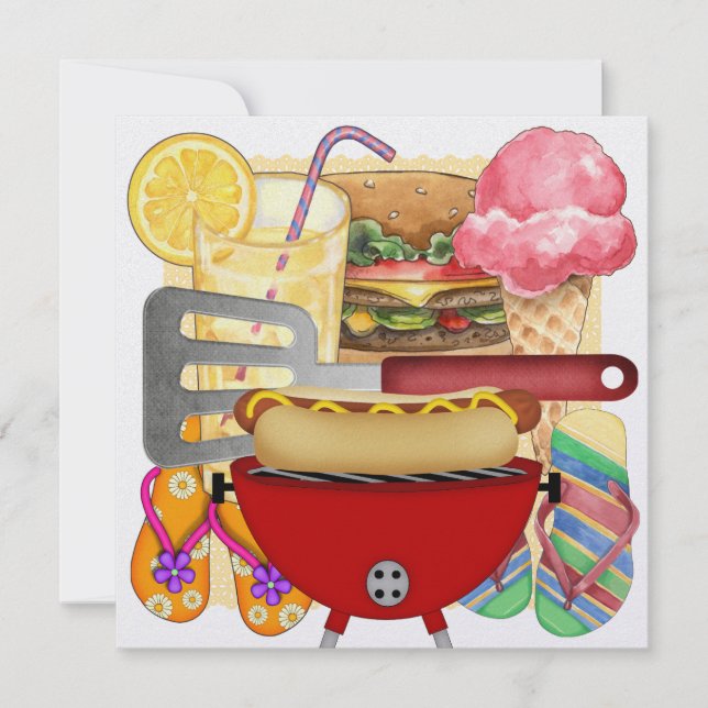 BBQ Cook Out Invitation (Front)