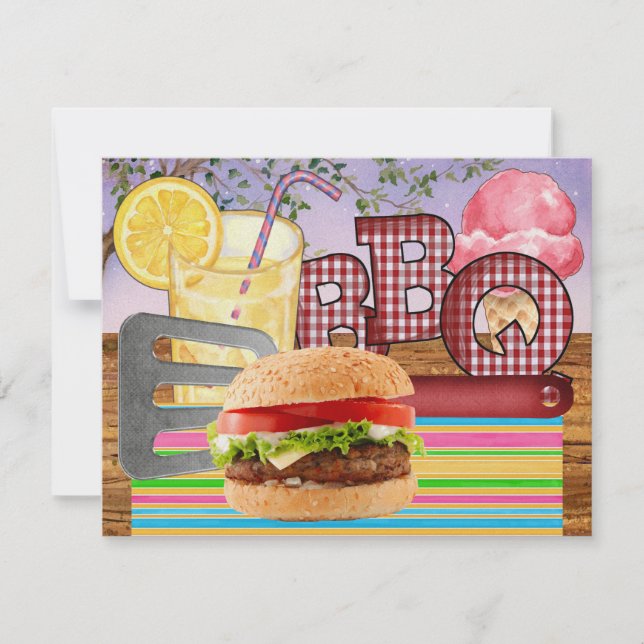 BBQ - Cookout Party - SRF Invitation (Front)