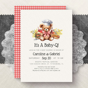 BBQ Couples Cookout Baby Shower Invitation