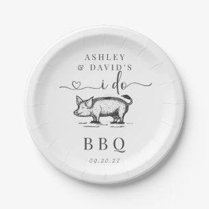 BBQ   Couples Shower   Rustic Rehearsal   Roast Paper Plate