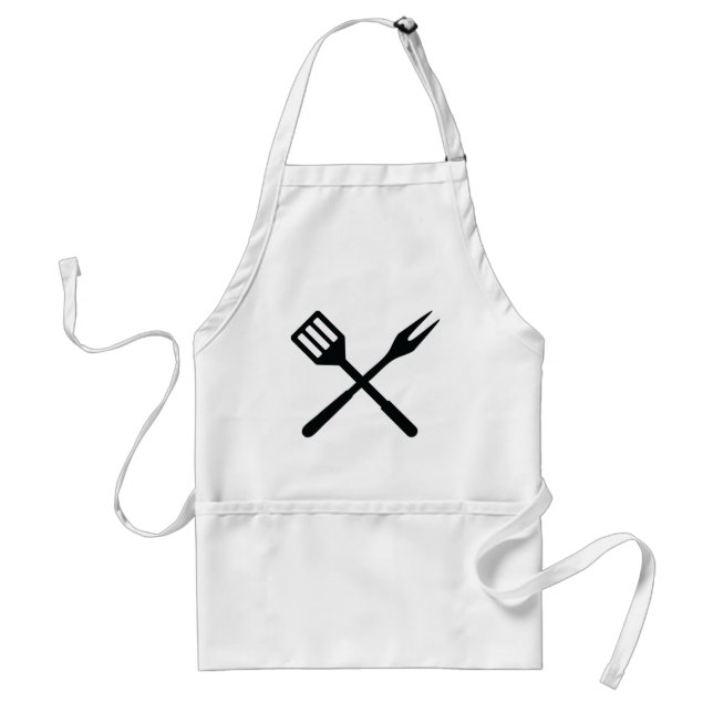 BBQ cutlery icon Standard Apron (Front)
