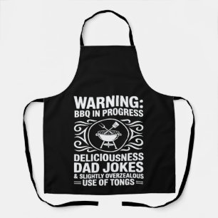 BBQ Dad Funny Grilling Fathers Day Barbeque Men Apron