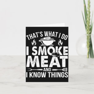 Bbq dad smoke meat know things pitmaster  card