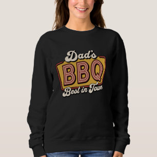 BBQ Daddy Grill Meat Smoking Retro Father's Day Sweatshirt