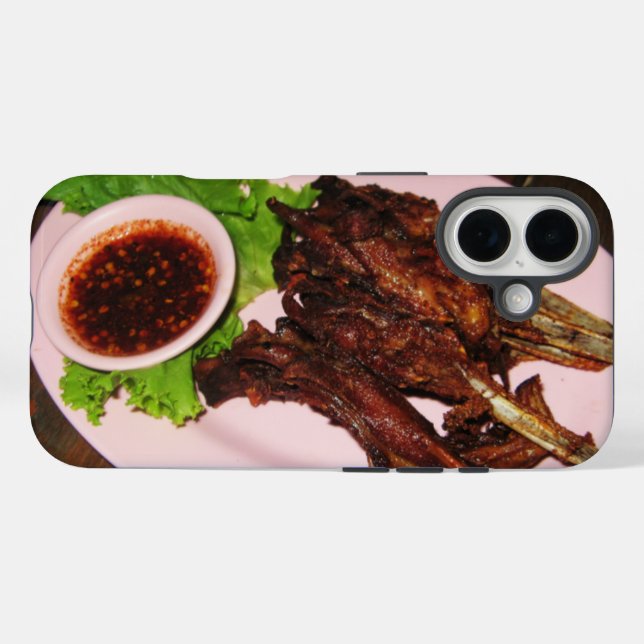 BBQ Duck Beaks ... Thai Asian Street Food Case-Mate iPhone Case (Back (Horizontal))