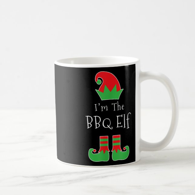 Bbq Elf Matching Family Group Christmas Funny  Coffee Mug (Right)