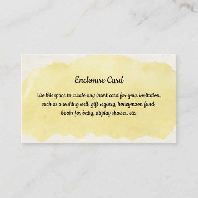 BBQ Enclosure Card (Front)