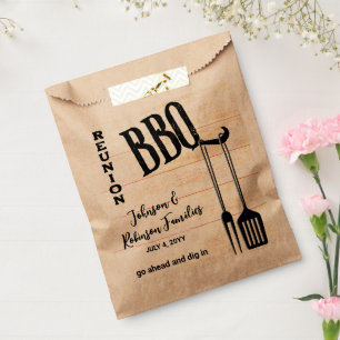 BBQ Family Reunion Favour Bags