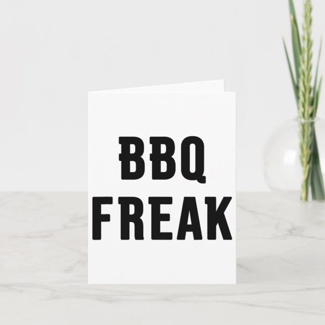 Bbq Freak  Card (Front)