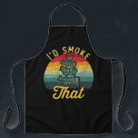 BBQ Gifts - I'd Smoke That Apron<br><div class="desc">I'd smoke that! Pig, Cow, Chicken, Funny Graphic Design. This BBQ Apron is perfect for fathers,  grillers,  grillmasters,  and anybody who loves grilling and smoking meat.</div>