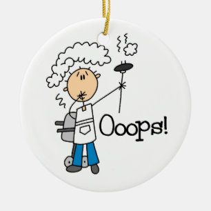 BBQ Gone Bad Ceramic Tree Decoration