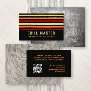 BBQ Grill Catering Business Card
