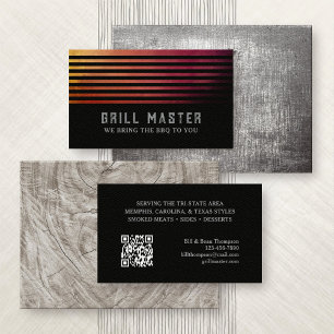 BBQ Grill Catering Business Card