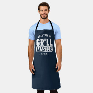  BBQ Grill Master Personalised Best Dad Father's   Apron