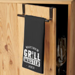 BBQ Grill Master Personalised Best Dad Father's   Tea Towel<br><div class="desc">Funny BBQ Grill Master Personalised Barbecue Best</div>