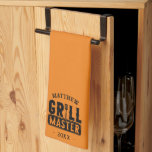 BBQ Grill Master Personalised Best Dad Father's   Tea Towel<br><div class="desc">Funny BBQ Grill Master Personalised Barbecue Best</div>