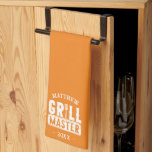 BBQ Grill Master Personalised Best Dad Father's   Tea Towel<br><div class="desc">Funny BBQ Grill Master Personalised Barbecue Best</div>