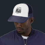 BBQ Grill Master Personalised Best Dad Father's   Trucker Hat<br><div class="desc">Funny BBQ Grill Master Personalised Barbecue Best</div>