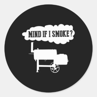 Bbq Grilling Offset Smoker S Classic Round Sticker