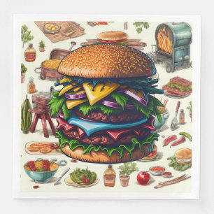 BBQ Grilling Paper Dinner Napkins