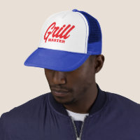 BBQ GrillMaster trucker hat for chef cook